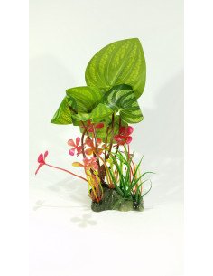 PIANTINA IN SETA E PLASTICA 16 CM