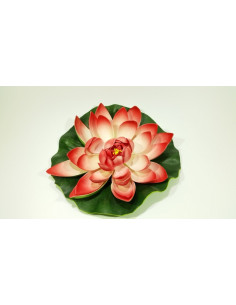 FIORE DI LOTO ROSSO 28 CM