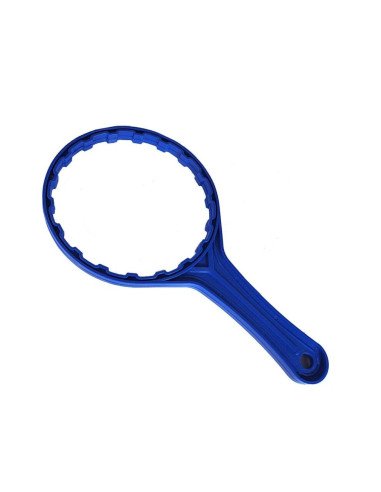 Kit filtrazione completo contenitore standard 3 pezzi 10" IN-OUT 1" trasparente