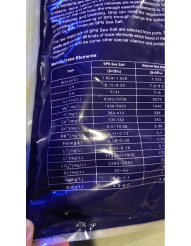 Sale Blue Treasure SPS Reef 20kg (-25% Sconto) | Aqua-E