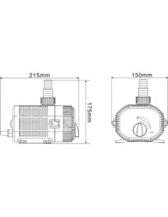 CQB-6503 POMPA 90W 6200L/H CON GIOCHI FONTANA SUNSUN 2