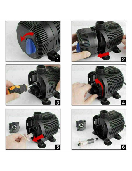 CQB-6503 POMPA 90W 6200L/H CON GIOCHI FONTANA SUNSUN