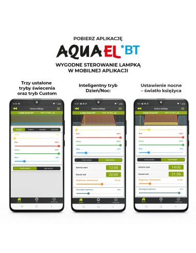 Aquael Leddy Smart BT 4.8W: Plafoniera LED Bluetooth per Acquari 10-50L