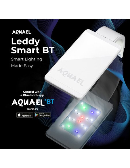 Aquael Leddy Smart BT 4.8W: Plafoniera LED Bluetooth per Acquari 10-50L