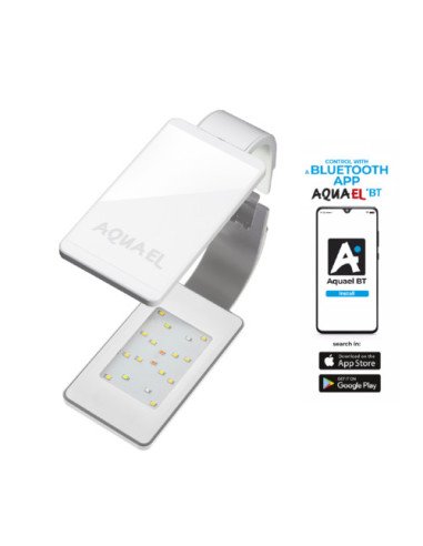 Aquael Leddy Smart BT 4.8W: Plafoniera LED Bluetooth per Acquari 10-50L