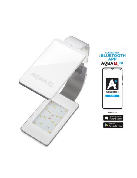 Aquael Leddy Smart BT 4.8W: Plafoniera LED Bluetooth per Acquari 10-50L