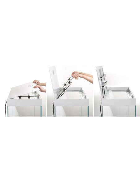 AQUAEL OptiSet 125 Acquario Bianco 125L (81x36x51 cm) | Vetro Optiwhite