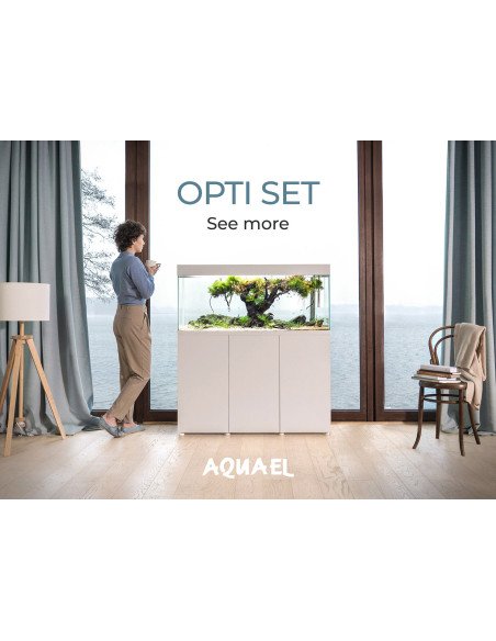 AQUAEL OptiSet 125 Bianco Set Acquario 125L con Mobile
